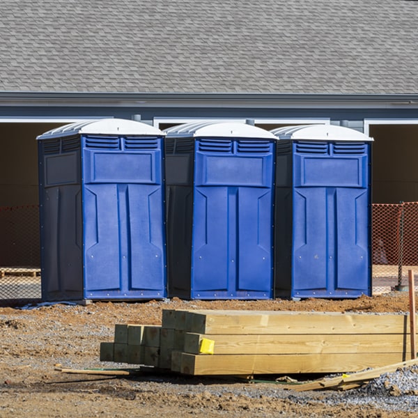 can i customize the exterior of the porta potties with my event logo or branding in Camby IN